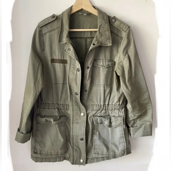 RUBBISH Military Green Cargo Utility Jacket - Picture 2 of 7